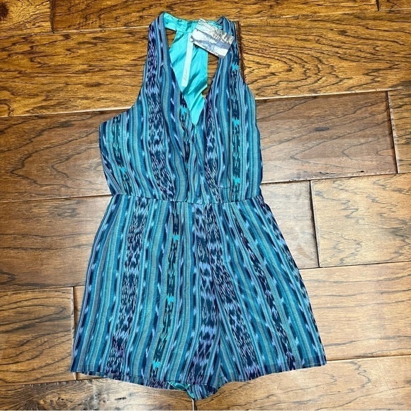 Reformed striped sleeveless romper - Picture 1 of 7